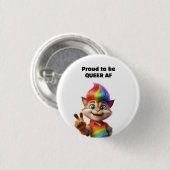 Trouw aan Queer Ronde Button 3,2 Cm (Voorkant /achterkant)