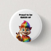 Trouw aan Queer Ronde Button 3,2 Cm (Voorkant)