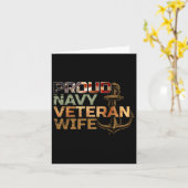 Trouw aan vrouw van veteraan Usa Amerikaanse vlag  Kaart (Gele Bloem)