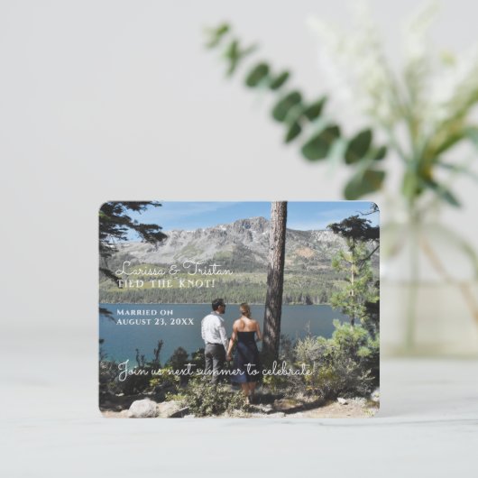 Trouw Aankondiging Bewaar de Datum (Staand voorkant)