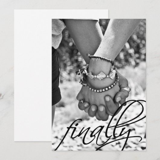 Trouw Aankondiging Eindelijk (Voorkant / Achterkant)