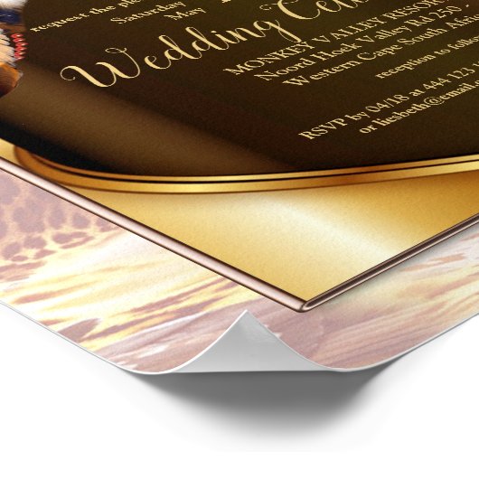 Trouw aankondiging met dromenvanger poster (Hoek)