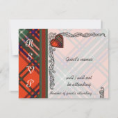 Trouw  Aankondiging Uitnodiging Royal Stewart (Achterkant)