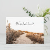 Trouw Aankondiging Zand Duinen (Staand voorkant)