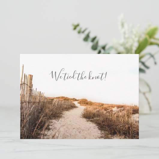 Trouw Aankondiging Zand Duinen (Staand voorkant)