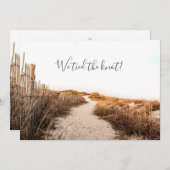 Trouw Aankondiging Zand Duinen (Voorkant / Achterkant)