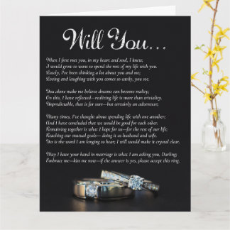 Trouw Aanzoek Acrostisch Gedicht Trouwkaart Kaart