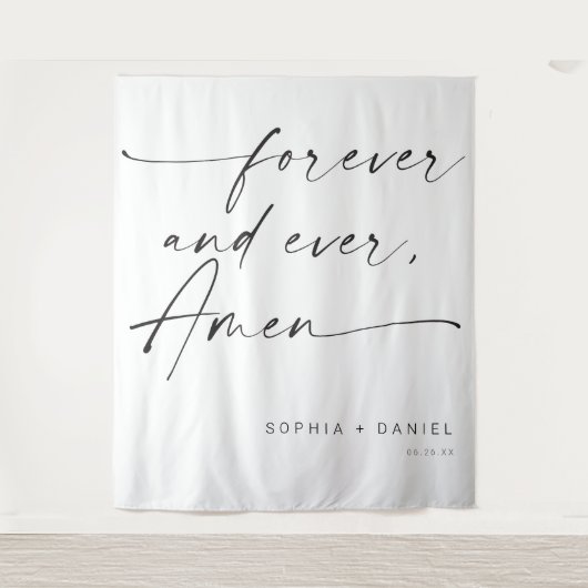 Trouw Achtergrond met Citaat 'Tot in Euwigheid, Am Wandkleed (Voorkant)