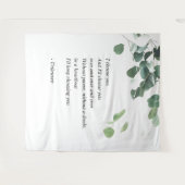 Trouw achtergrond wandkleed aquarel eucalyptus (Voorkant (horizontaal))