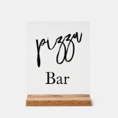 Trouw-acryl bord pizza bar (Voorkant)