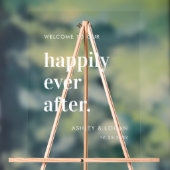Trouw Acryl Welkomstbord 'Happily Ever After' Acryl Bord (Neutraal)
