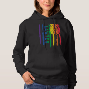 Trouw advocaat waardeert LGBT-regenboog trots USA  Hoodie