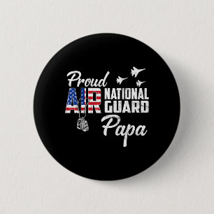 Trouw Air National Guard Papa Vlag Familie Matchin Ronde Button 5,7 Cm