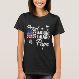 Trouw Air National Guard Papa Vlag Familie Matchin T-shirt
