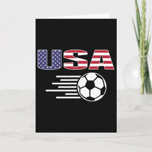 Trouw Amerika voetbalfans shirt - Usa vlag Footby Kaart
