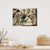 Trouw Antieke Bruid Vintage Poster (Keuken)