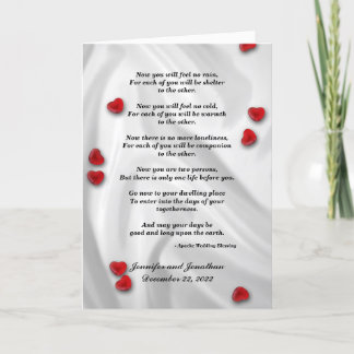 Trouw, Apache Zegen Nu Zal Je Geen Regen Voelen Kaart