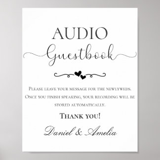 Trouw Audio Gastboek Bord, Audio Gastboek Bord Poster