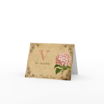 Trouw Bedankt met Oude Hydrangea Stijl