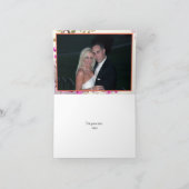 Trouw bedankt met vintage romantische roze rozen (Binnen)