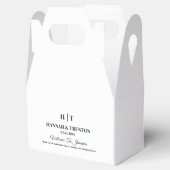 Trouw begroeting geschenk voor gasten modern bedankdoosjes (Geopend)