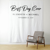 Trouw Beste Dag Ooit Fotohokje Wandkleed (In situ)