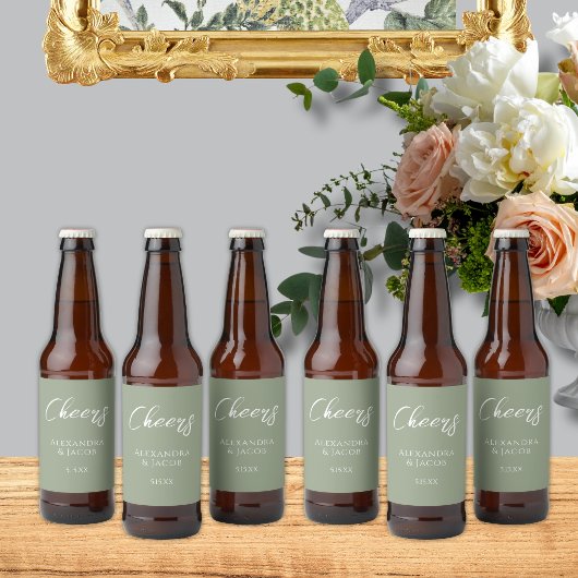 Trouw Bierlabels Elegante Typografie Bier Etiket