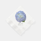 Trouw Blauwe Hydrangea Maatwerk Servetten (Hoek)
