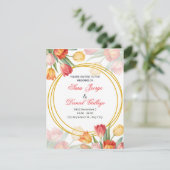 trouw bloem uitnodiging (Staand voorkant)