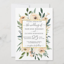 Trouw bloemen beige blos rozengoud op wit