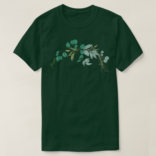 Trouw bloemenkrans I Bruidsboeket boho stijl T-shirt (Design voorkant)