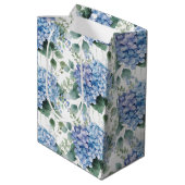 Trouw bloemenprint cadeautas (Achterkant Gekanteld)
