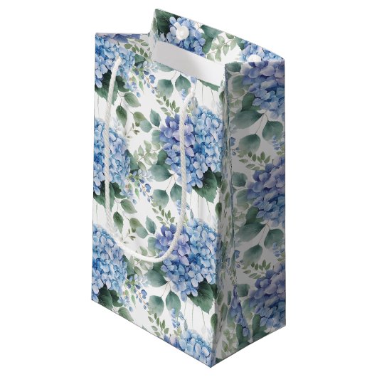 Trouw bloemenprint cadeautas (Voorkant Gekanteld)