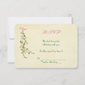 Trouw Bloemige Tak RSVP Kaart (Voorkant)