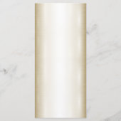 Trouw Bloemrijk Gouden Sierlijk Hart Frame Feest Menu (Achterkant)