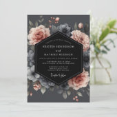 Trouw Blozend Houtskool Somber Flora Kaart (Staand voorkant)
