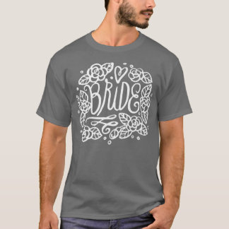 Trouw  - Bruid  - Bloemen T-shirt