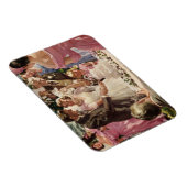 Trouw Bruid Bruidegom Jonggehuwden Snijden de Taar Magneet (Rechterzijde)