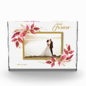 Trouw Bruid en Bruidegom Aangepast Fotoblokken (Voorkant)