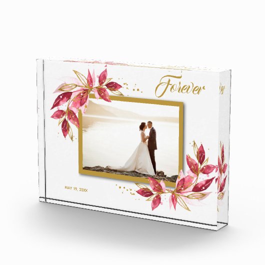 Trouw Bruid en Bruidegom op Maat Fotoblokken (Rechts)