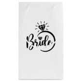 Trouw Bruid Geschenk Tas Klein Cadeauzakje (Achterkant)