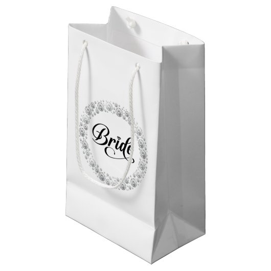 Trouw Bruid Geschenk Tas Klein Cadeauzakje (Voorkant Gekanteld)