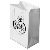 Trouw Bruid Geschenk Tas Medium Cadeauzakje (Achterkant Gekanteld)