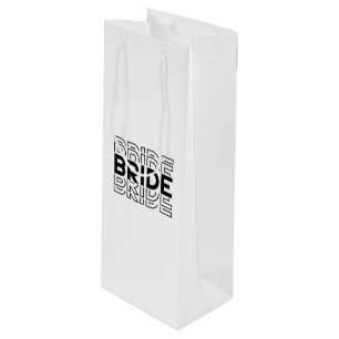 Trouw Bruid Geschenk Tas Wijn Cadeautas