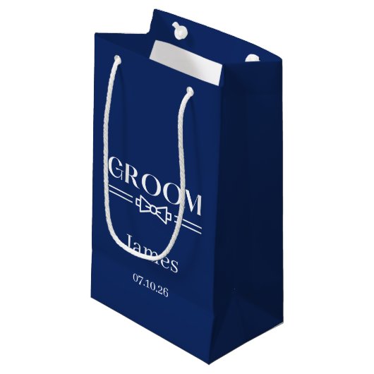 Trouw Bruidegom Cadeautas (Voorkant Gekanteld)
