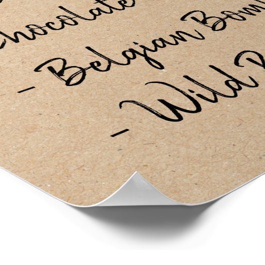 Trouw Bruidsfeest Biermenu 'Cheers and Beers' Poster (Hoek)