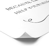 Trouw/ Bruidsfeest Dessertbord Bord Poster (Hoek)