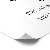 Trouw/ Bruidsfeest Dessertbord Sign Poster (Hoek)