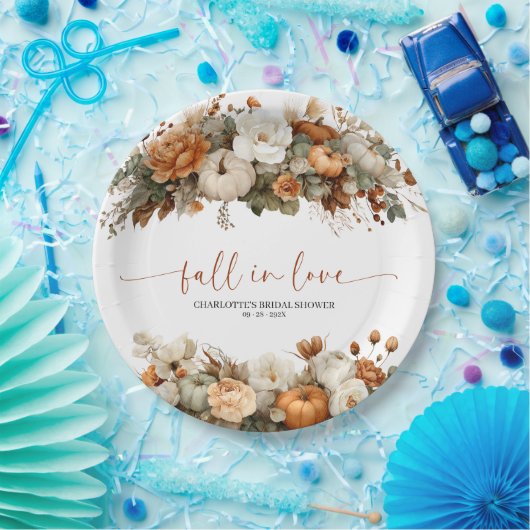 Trouw Bruidsfeest in de herfst Papieren Bordje (Feest)