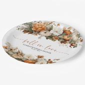 Trouw Bruidsfeest in de herfst Papieren Bordje (Gekanteld)